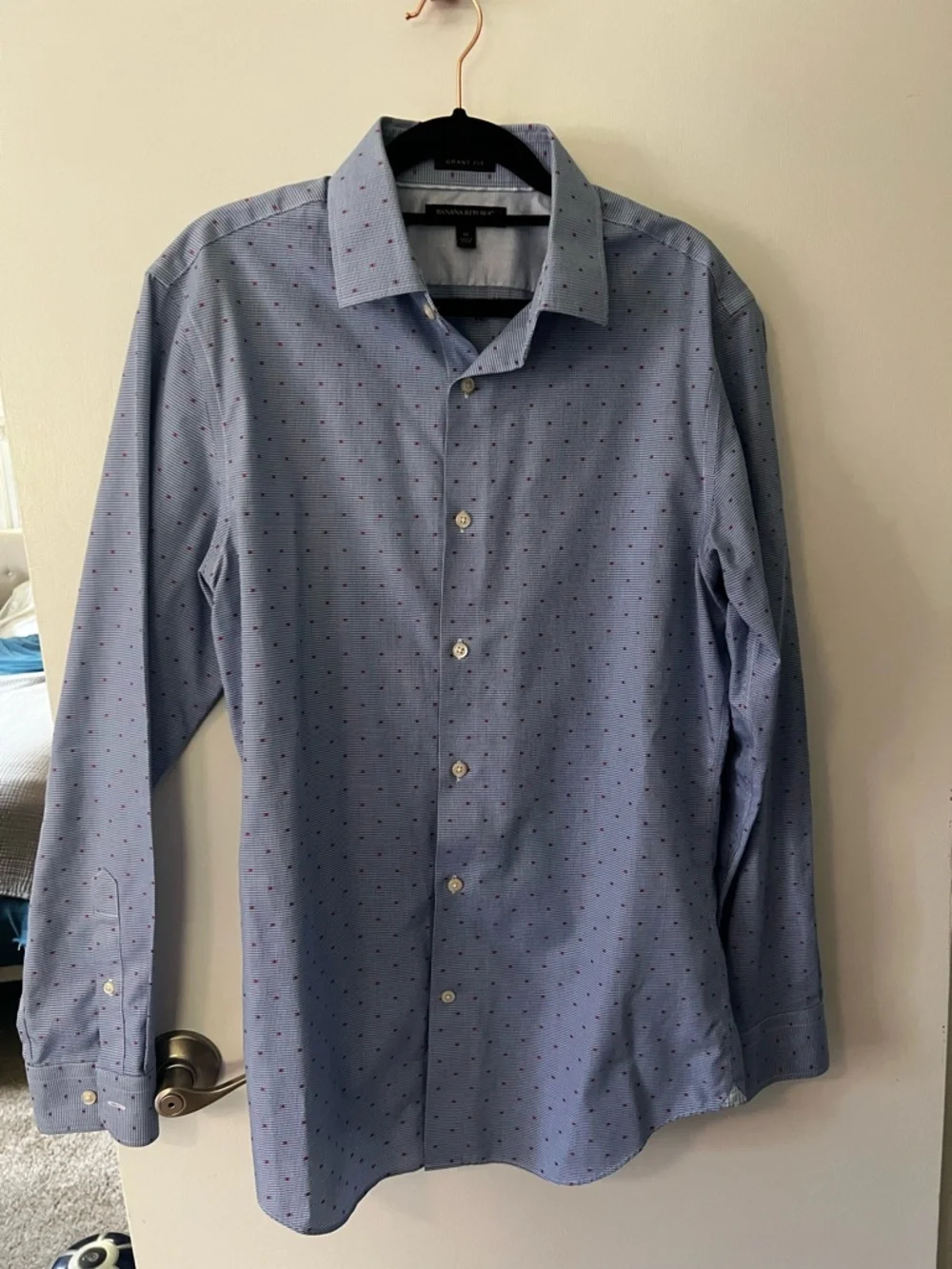 Banana Republic “Grant Fit” Men’s Fitted Dress Shirt Size‎ Medium Neck 15 1/2
